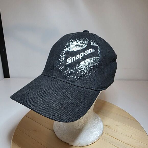 Snap On Tools Hat Baseball Cap Black White Splatter Embroidery Logo New One Size - Picture 1 of 10